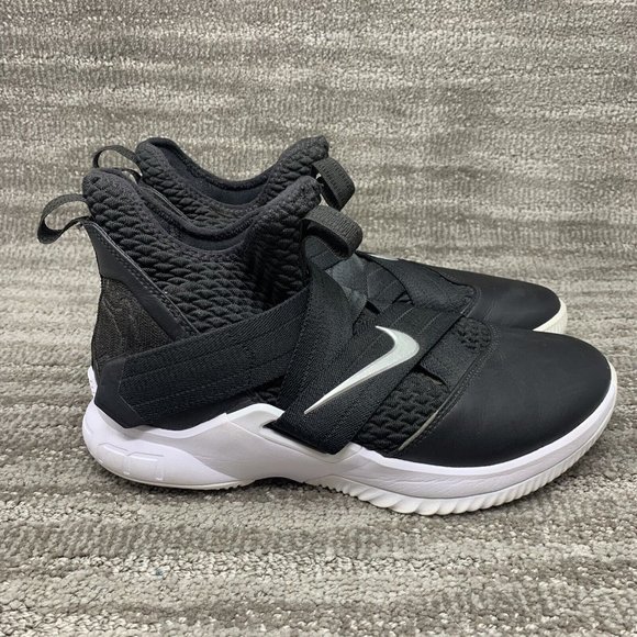 Nike Mens Lebron Soldier 12 TB AT3872-001 Black Basketball Shoes Sneakers Size 8